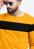 Black Stripped Mustard Full Length Sweatshirt